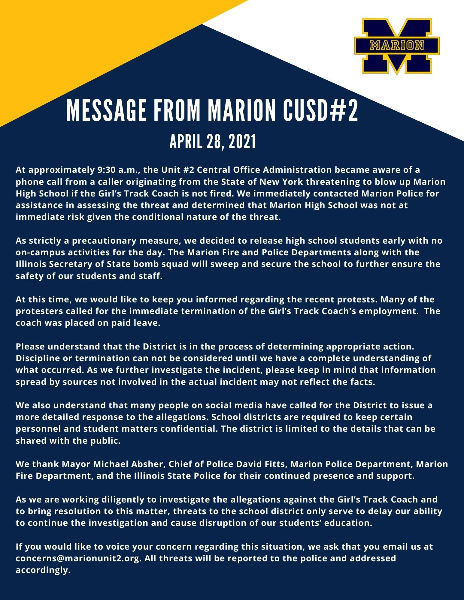 Marion Community Unit School District 2 / Homepage